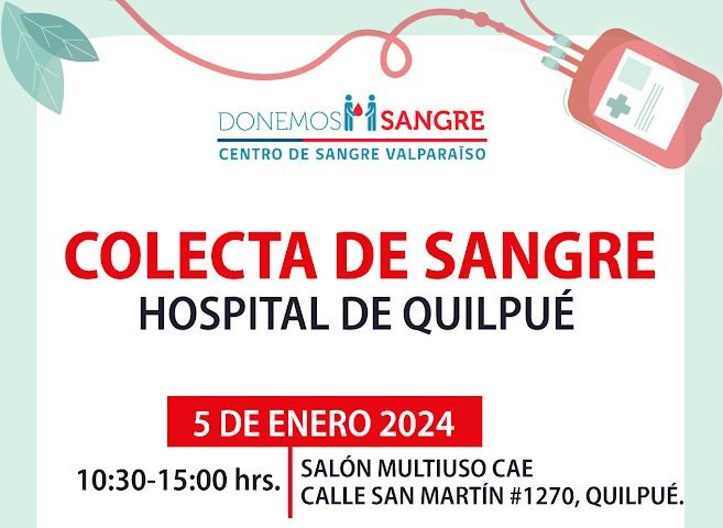 Hospital de Quilpué Necesita Donadores de Sangre